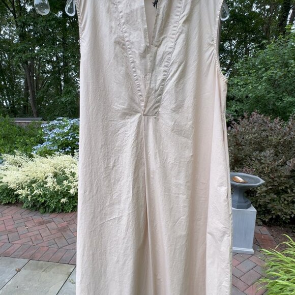 V-Neck Sleeveless Organic Cotton Midi Dress - Amici by Baci - Picture 5 of 5